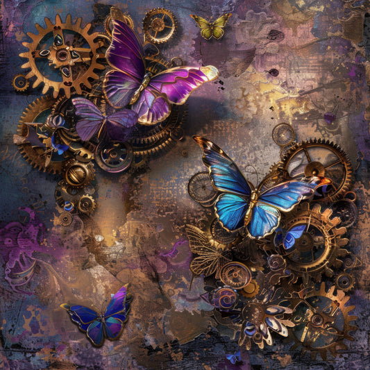 Steampunk Butterfly Set 3