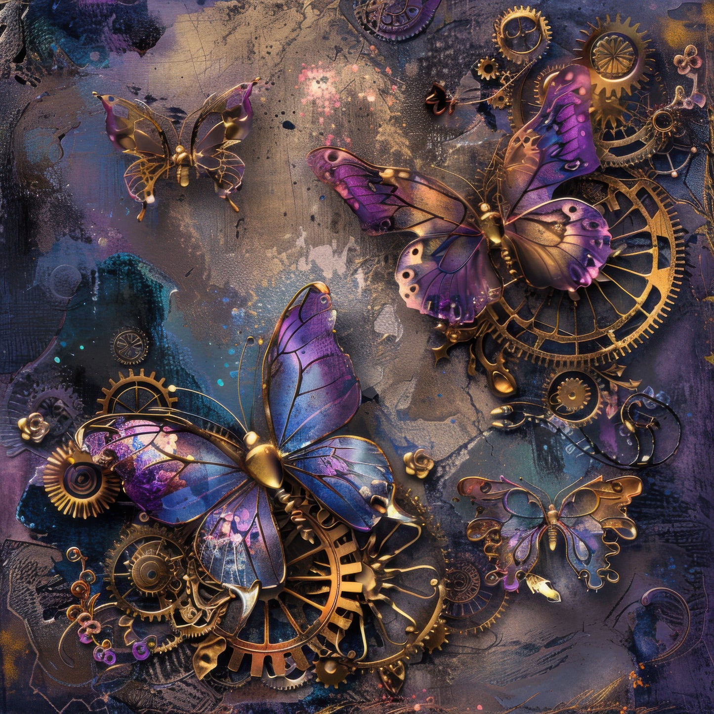 Steampunk Butterfly Set 3