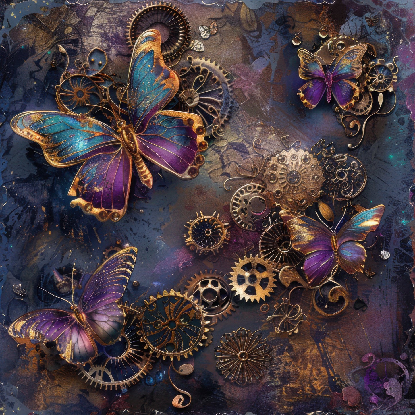 Steampunk Butterfly Set 3