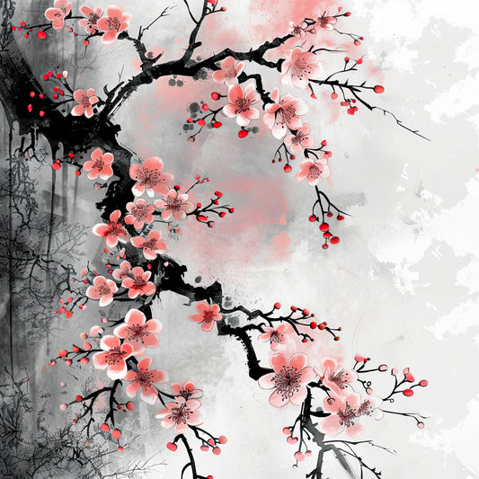 Japanese Cherry Blossoms (Digital)