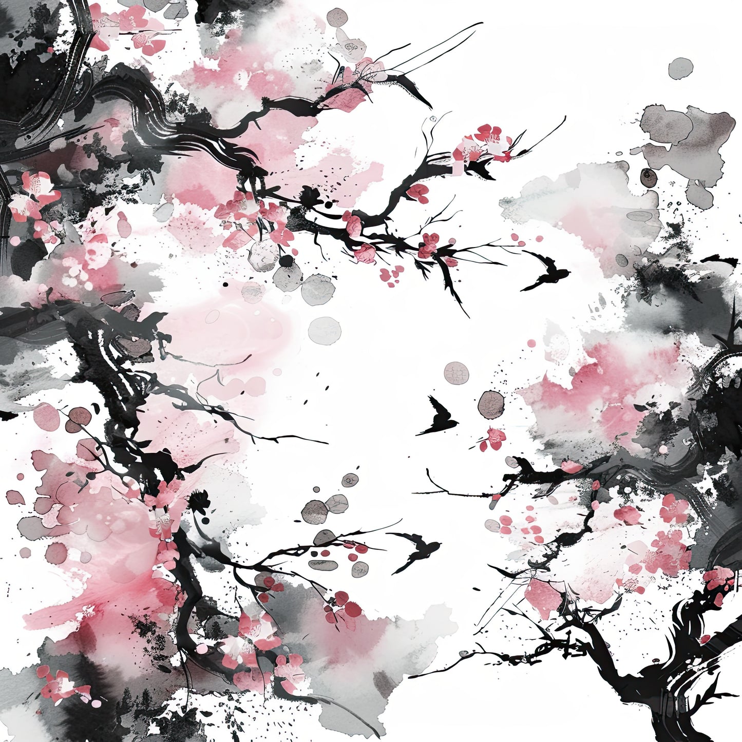 Japanese Cherry Blossoms (Digital)