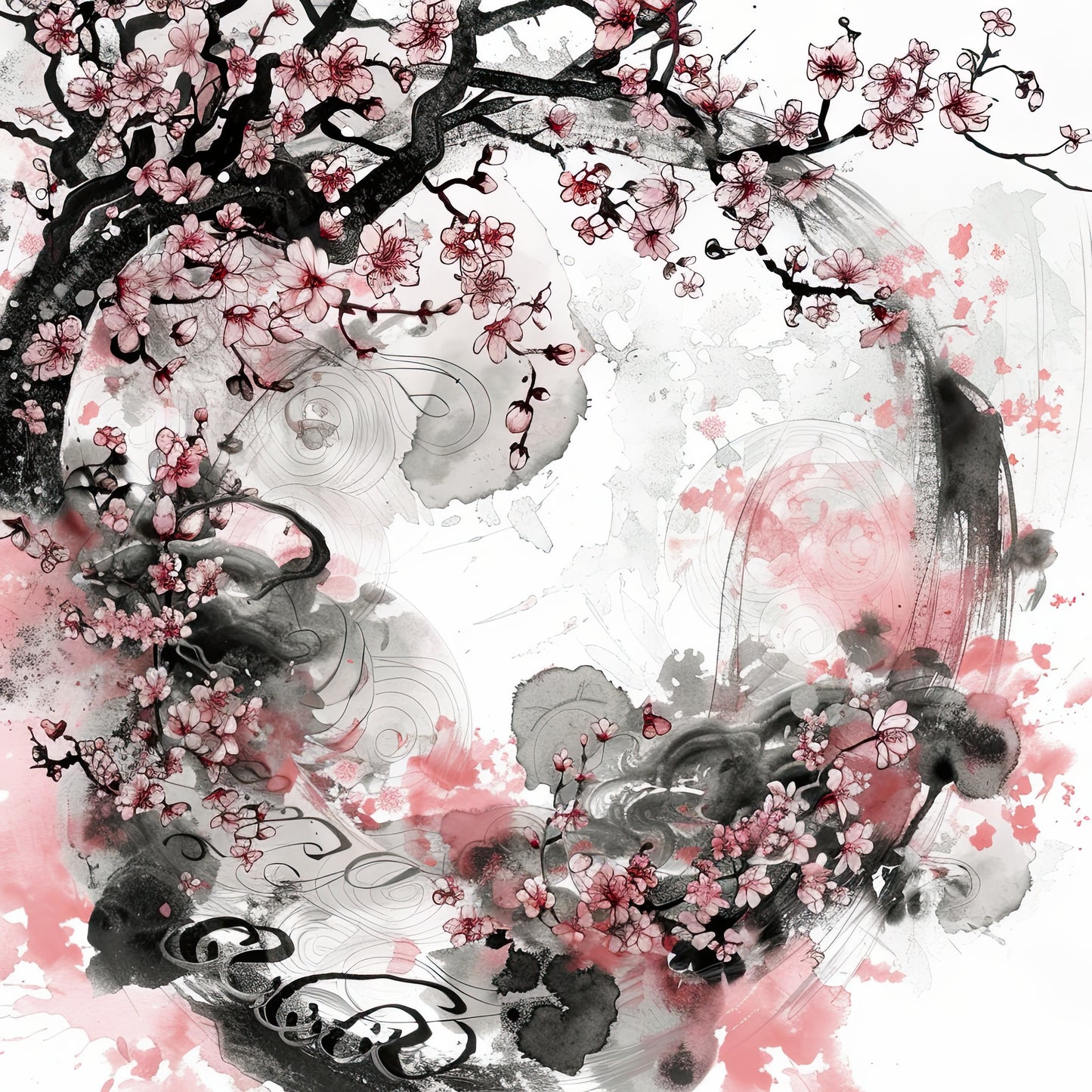 Japanese Cherry Blossoms (Digital)