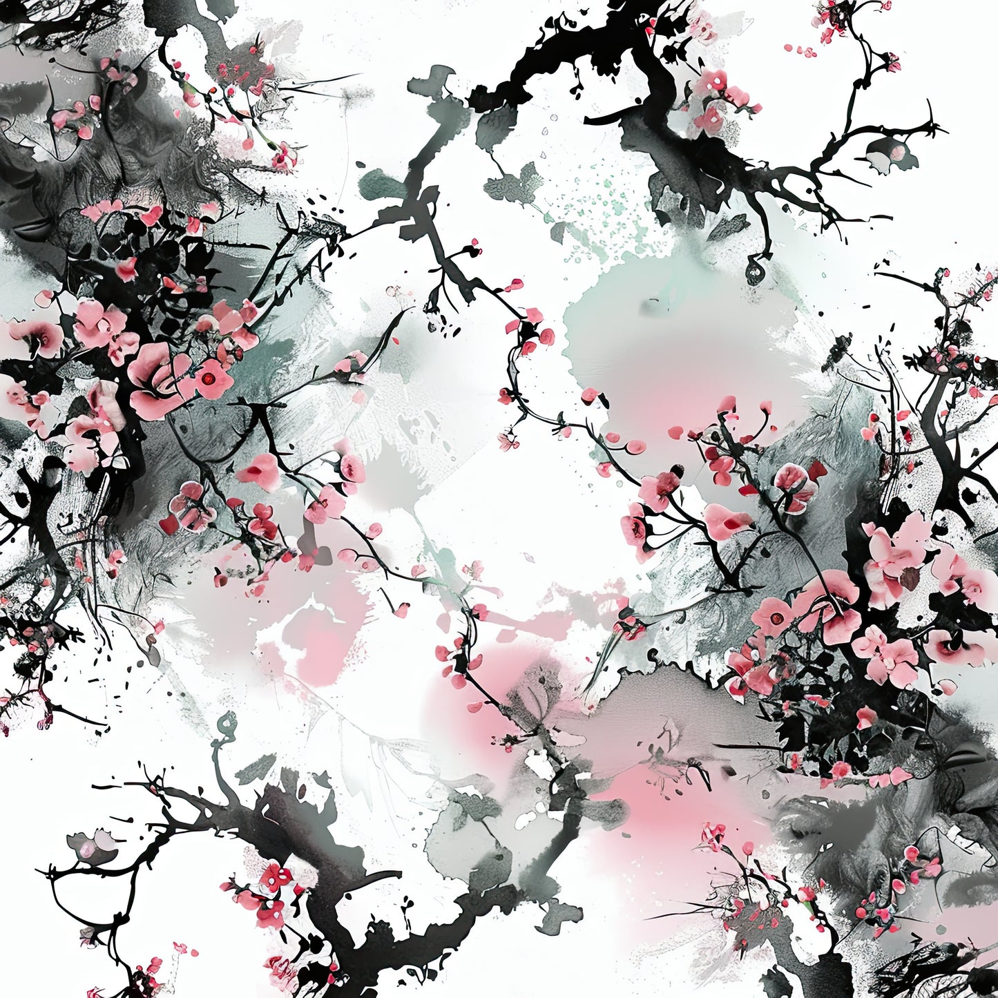 Japanese Cherry Blossoms (Digital)