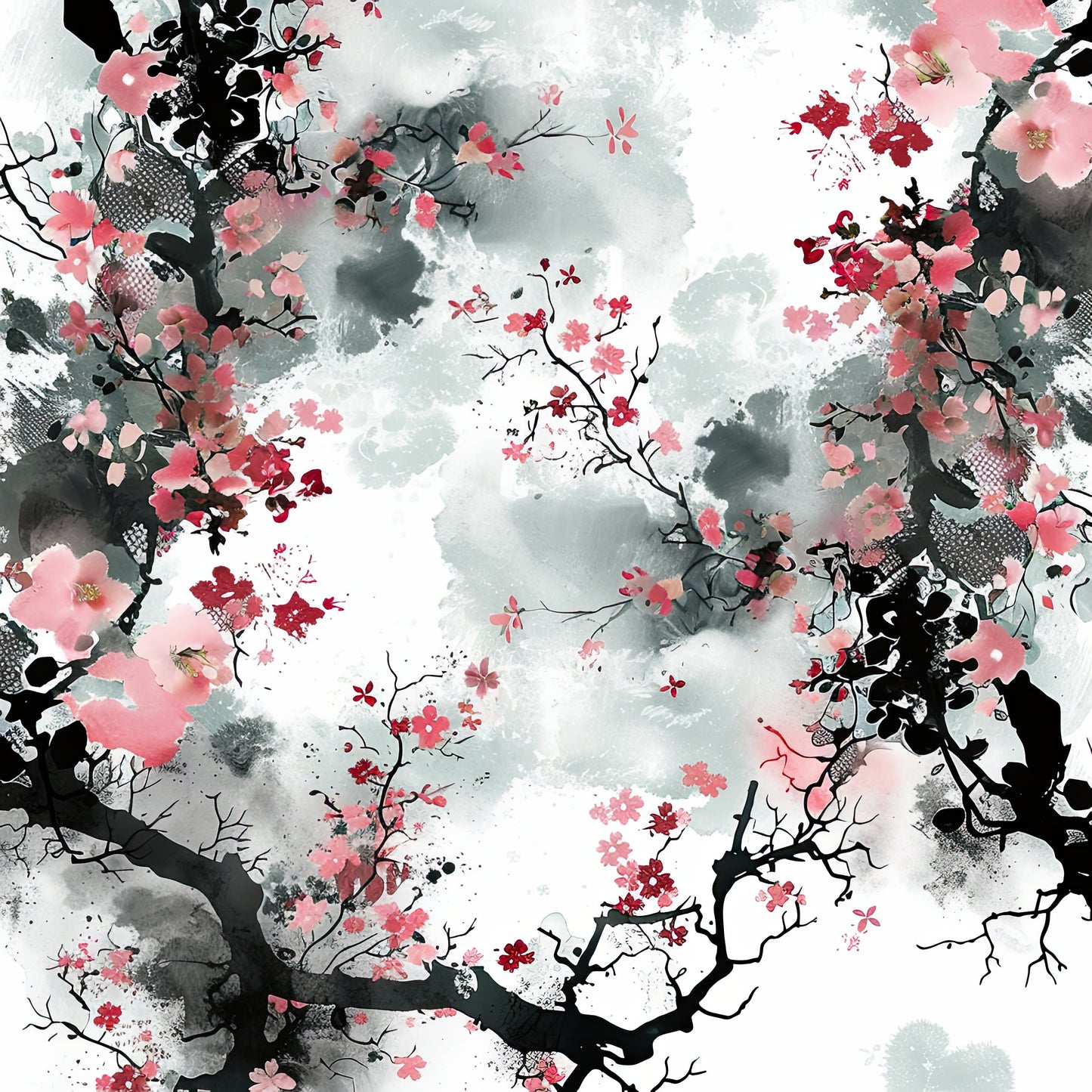 Japanese Cherry Blossoms (Digital)