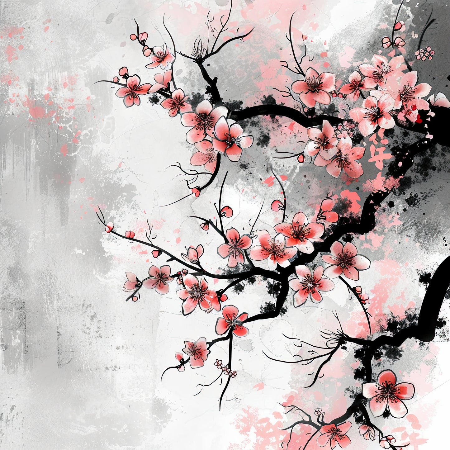 Japanese Cherry Blossoms (Digital)