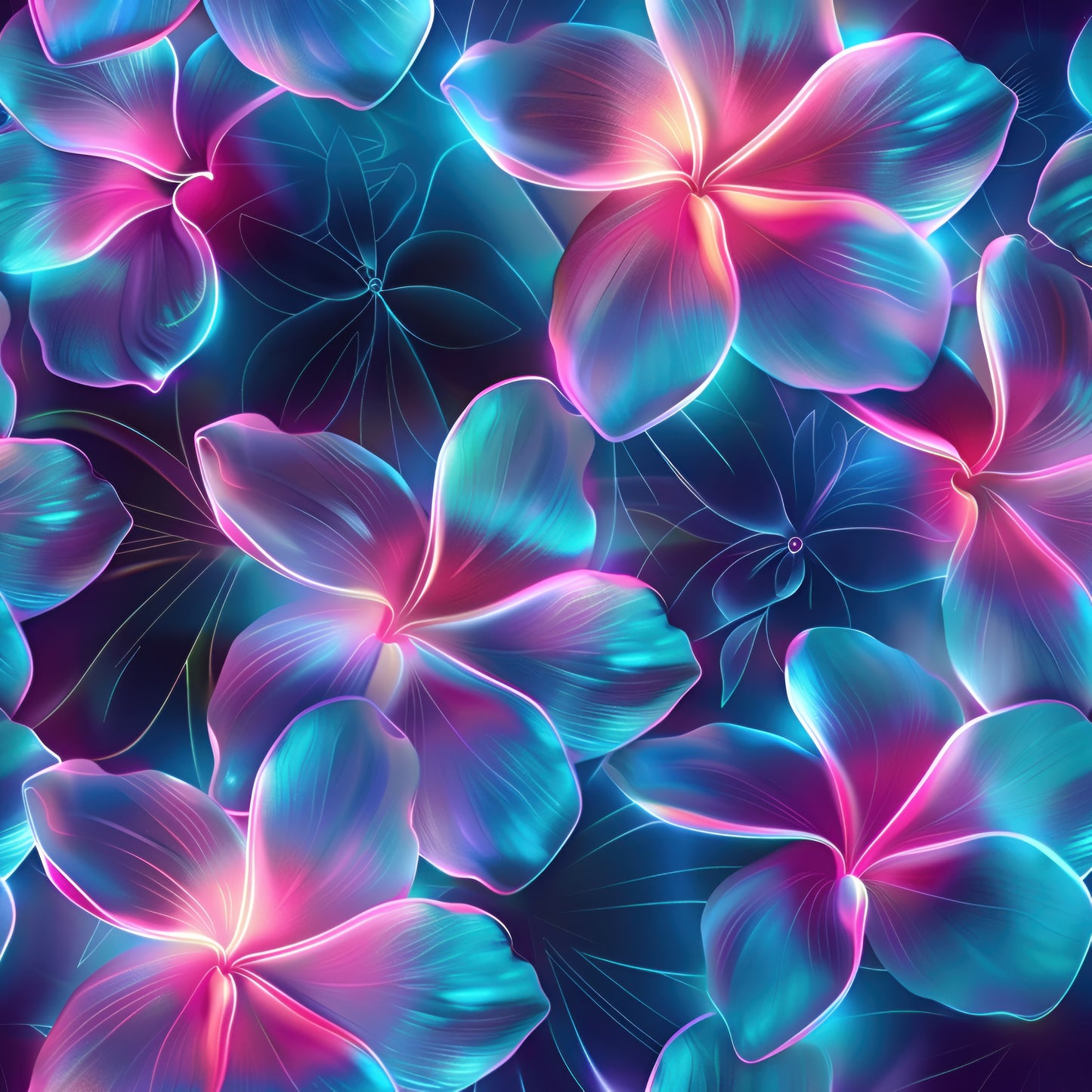 Neon Plumeria