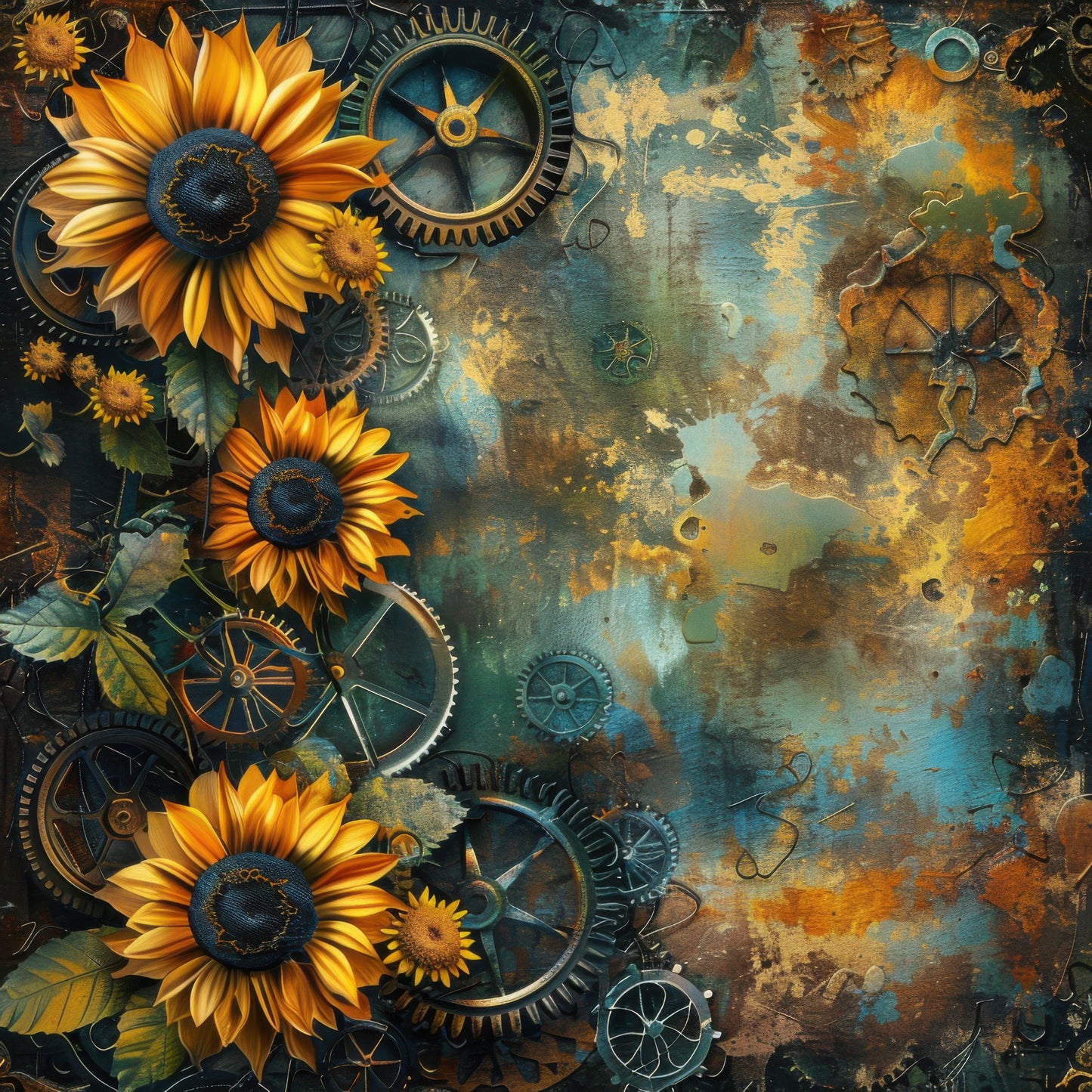 Steampunk Sunflower