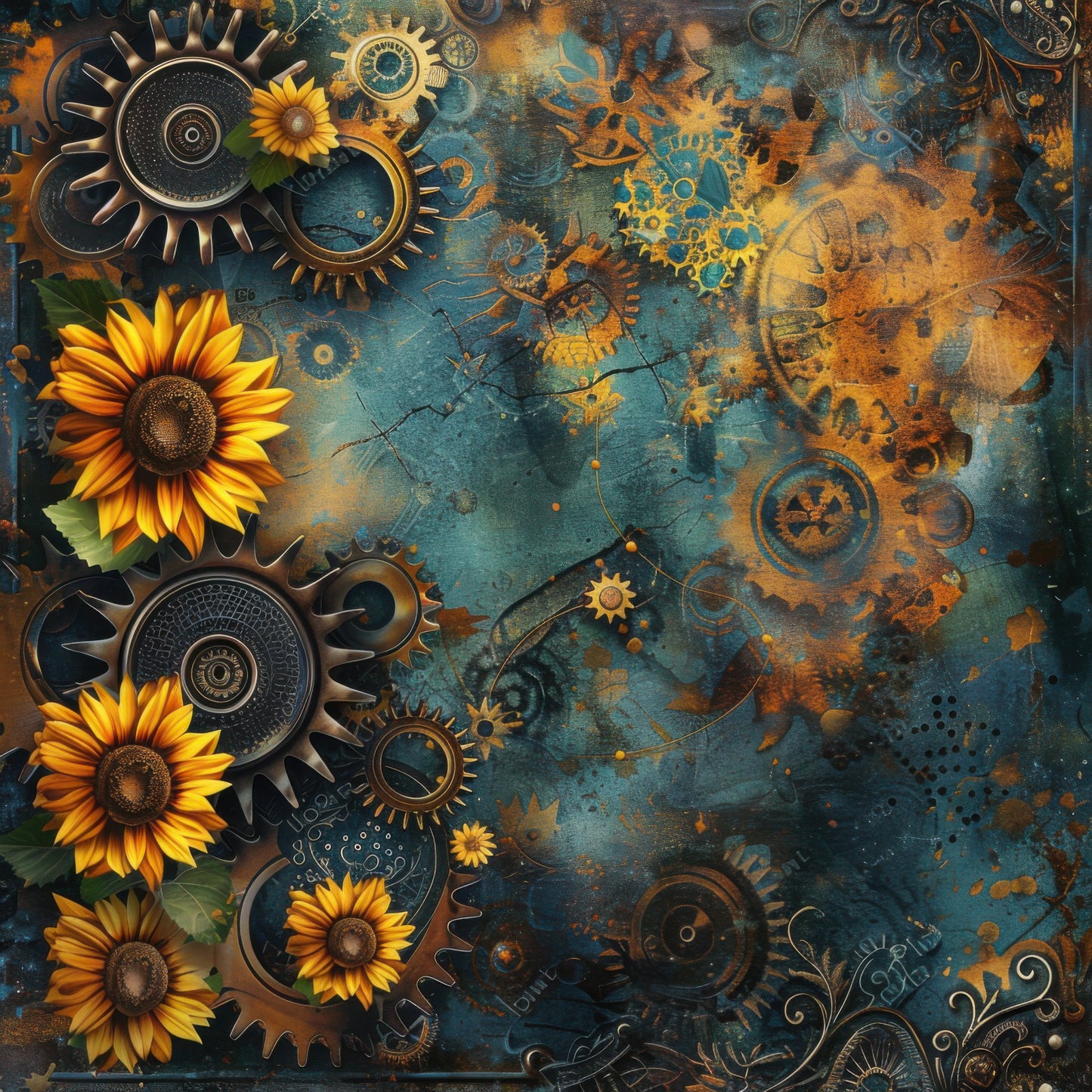 Steampunk Sunflower