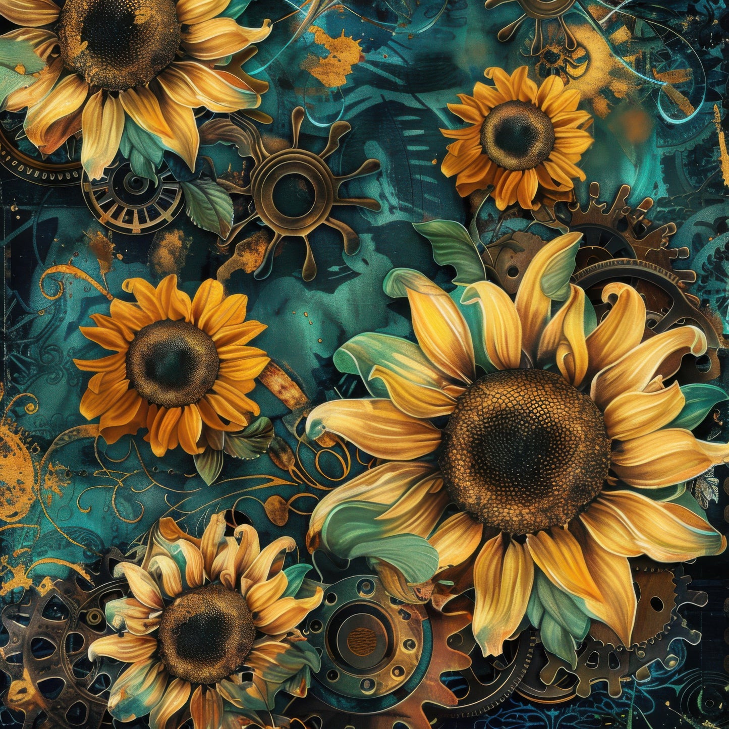 Steampunk Sunflower