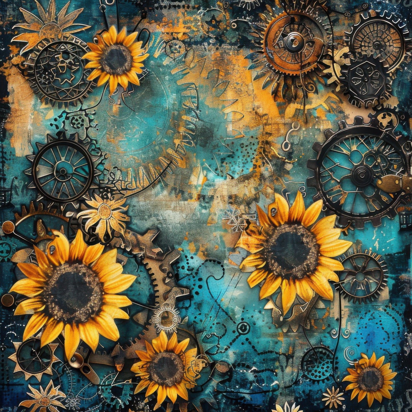 Steampunk Sunflower