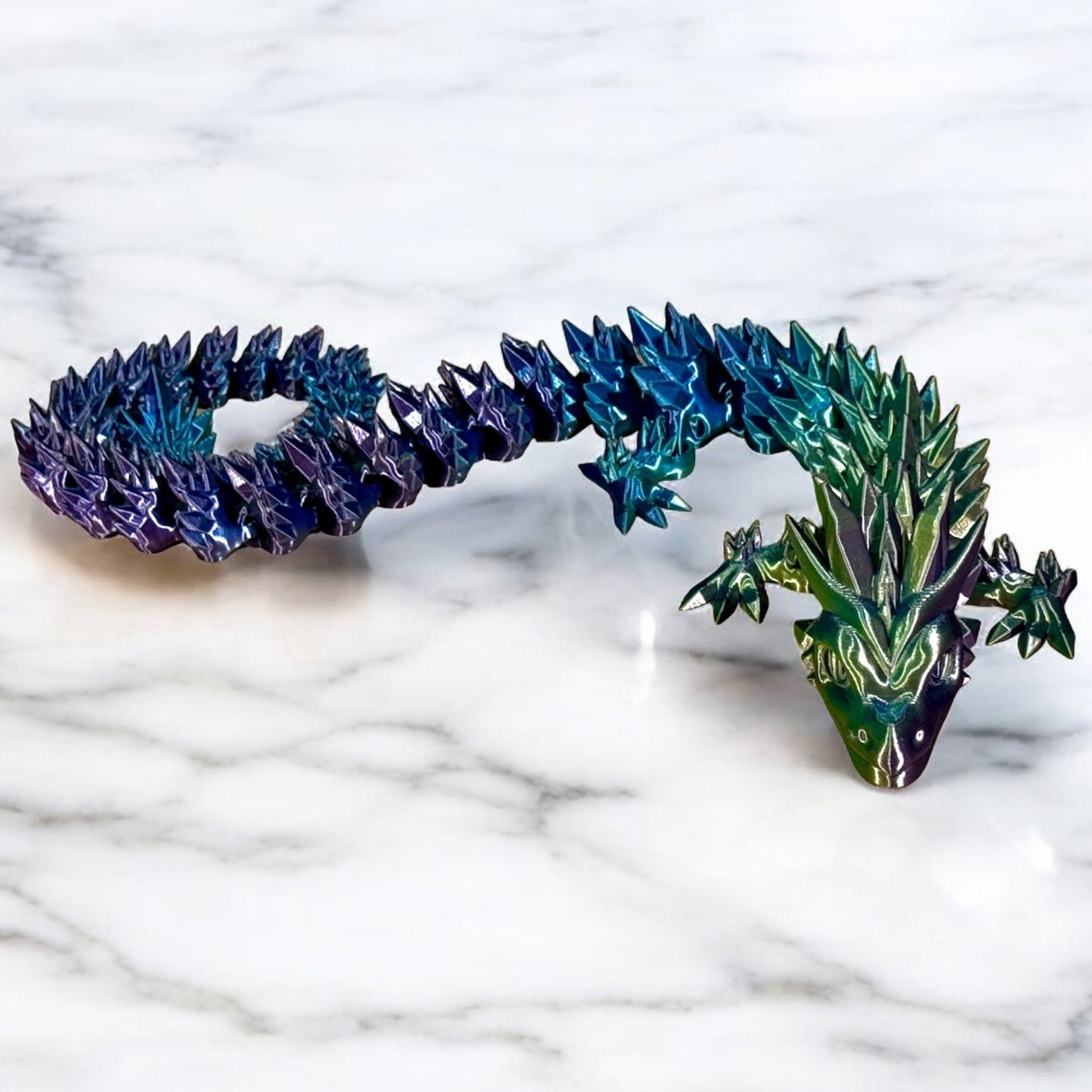 Purple/Blue/Yellow Crystal Dragon